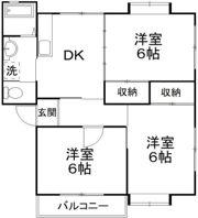 コスミック富塚の間取り画像