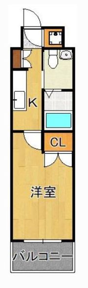 No.65 クロッシングタワーORIENT BLD.の間取り画像