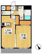 フォブール放駒Ⅱの間取り画像