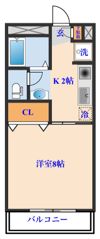 ヱビスヤパークサイドの間取り画像
