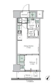 ONE ROOF RESIDENCE KIBA EASTの間取り画像