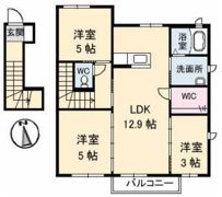 ディライフル A棟の間取り画像