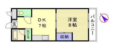 スライブ皆実の間取り画像
