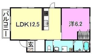 コーポくまA棟の間取り画像