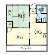 八王寺グリーンハイツの間取り画像
