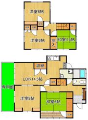 日吉台2丁目戸建の間取り画像