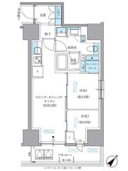 パークアクシス東日本橋の間取り画像