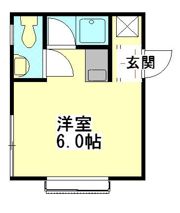京急本線 逸見 徒歩6分 貸アパートの間取り画像