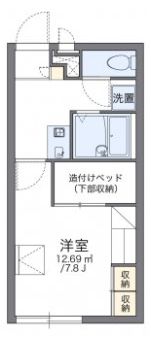 レオパレス八幡大谷の間取り画像