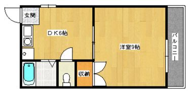 メゾン宮の町の間取り画像