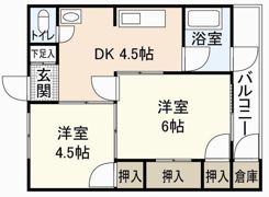 大宮蓑代コーポの間取り画像