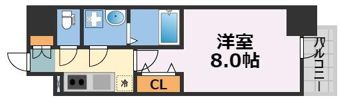 MELDIA CREST TAPP NAMBA-WESTの間取り画像