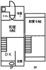 四條畷市南野4丁目テラスの間取り画像
