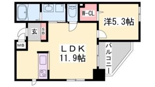 ワコーレ神戸元町アクシアの間取り画像