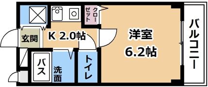 ウィズ秀和Ⅱの間取り画像