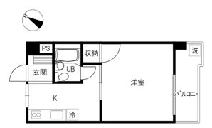 山一ハイツの間取り画像