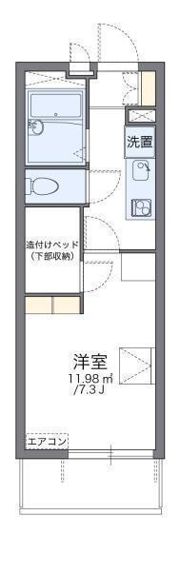 レオパレス松山インター2の間取り画像