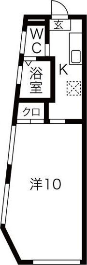 星ヶ丘鈴木ビルの間取り画像