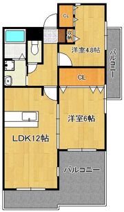 Den.Den星ヶ丘の間取り画像