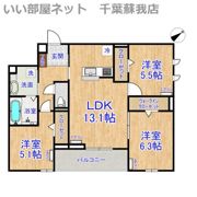 CLASSEUM都賀の間取り画像