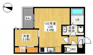 GRANDTIC リゲルAの間取り画像