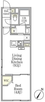ツヴァイテ小竹向原の間取り画像