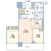 ブランズタワー梅田Northの間取り画像