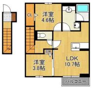 D-ROOM下城野の間取り画像