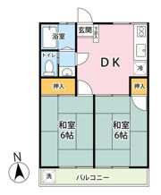 コーポ佐伯の間取り画像