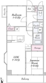 T’s gardenあざみ野（旧エクレールあざみ野）の間取り画像