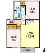 グランドールB棟の間取り画像