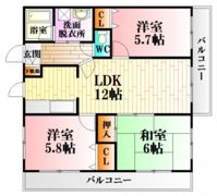 リヴァージュ杉広の間取り画像