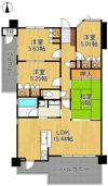 アーティックス千代ケ崎 201号室の間取り画像