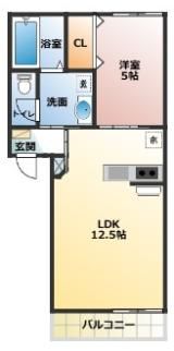 シャンテ経田Ⅰの間取り画像