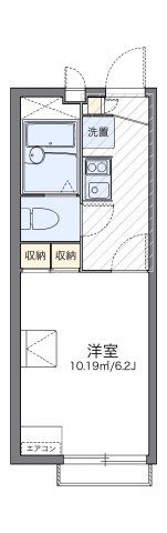 レオパレスエメラルドグリーンの間取り画像