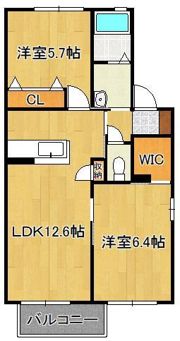 ヴィサージュ本城 C棟の間取り画像