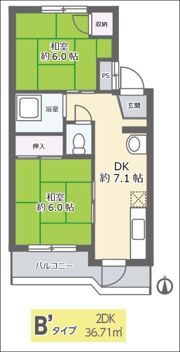 樋口マンション(淀川)の間取り画像