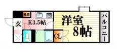 フラーリッシュ岡本の間取り画像