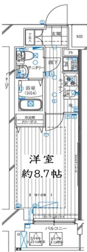 レガリス亀戸の間取り画像