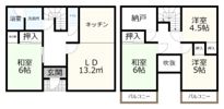 倉賀野町貸住宅の間取り画像