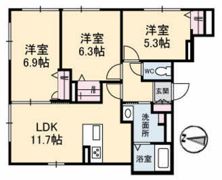シャーメゾンクオーレの間取り画像