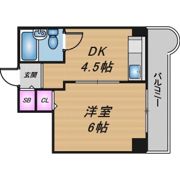コーポラス野里の間取り画像