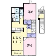 クラールDの間取り画像