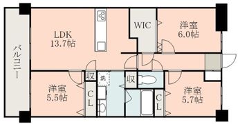 アルファスマート九品寺の間取り画像