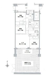 パークハウス吉祥寺北町グローヴⅡの間取り画像