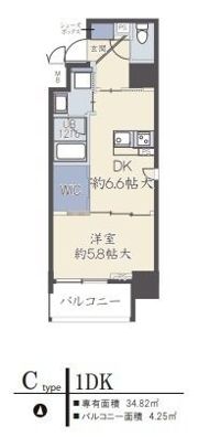 アザレア梅田の間取り画像