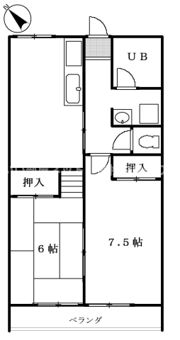 カーサ六万寺の間取り画像