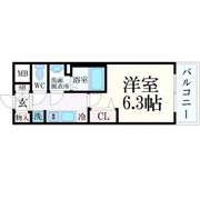 プレサンス難波マジョリティの間取り画像