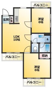 コアオリベの間取り画像