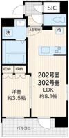 アルカンシエル新宿大京町の間取り画像